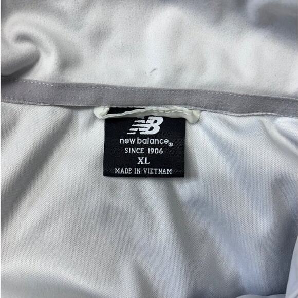 New Balance Mens Quarter-Zip Active Athletic Pullover Jacket Light Gray XL - Picture 4 of 8